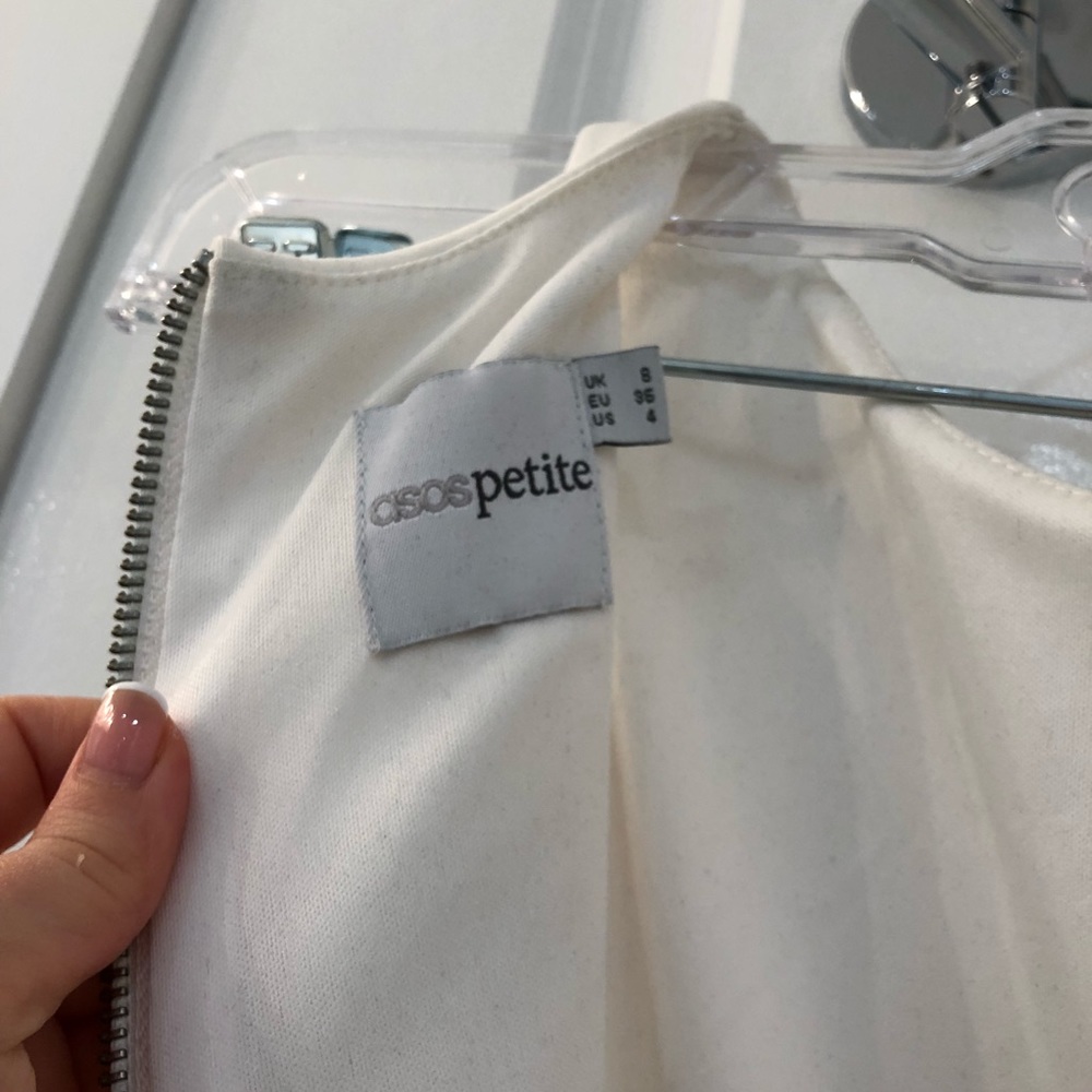 ASOS PETITE PENCIL SKIRT WHITE DRESS - Picture 7 of 9